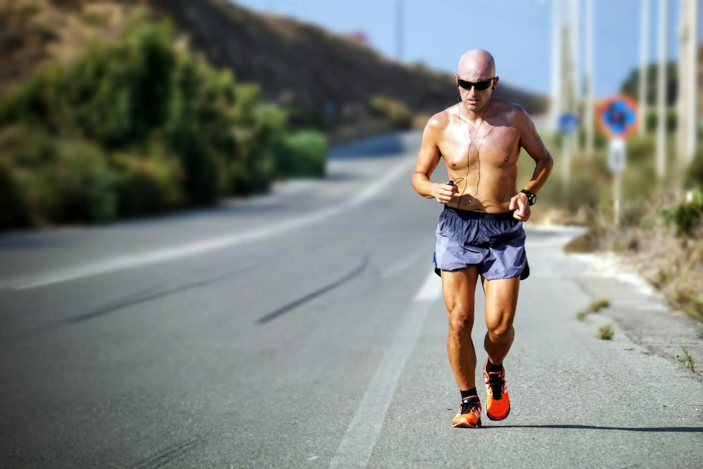 Runner training in the heat